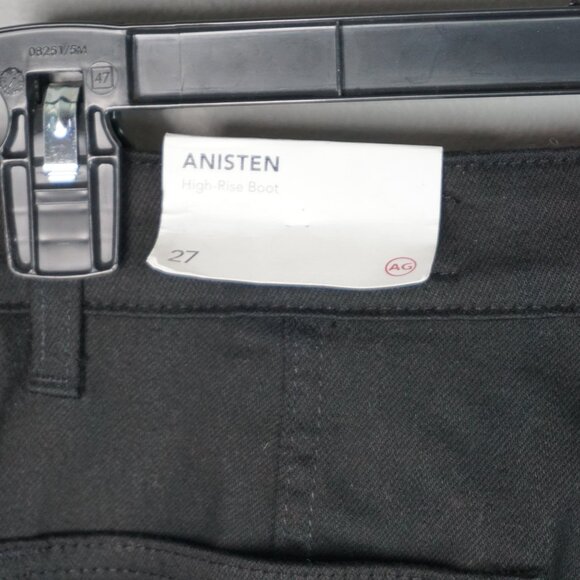 New AG Anisten High Rise Boot Cut Jeans in Black Mureau size 27 - Picture 6 of 16